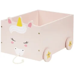 Gifi Rangement|Chariot enfant en bois sur roulettes design animal