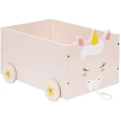 Gifi Rangement|Chariot enfant en bois sur roulettes design animal