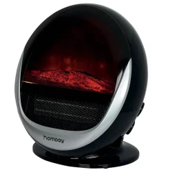 Gifi Chauffage^Chauffage céramique cheminée décorative forme oeuf 1 500W