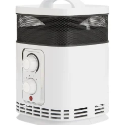 Gifi Chauffage^Chauffage soufflant céramique 360° Homday blanc et noir