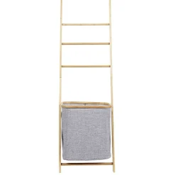 Gifi Aménagement Salle De Bain^Échelle porte-serviettes avec panier à linge