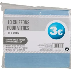 Gifi Nettoyage Et Entretien|CHIFFON POUR VITRE X10