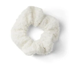 Gifi Beauté^Chouchou effet laine bouclée blanc
