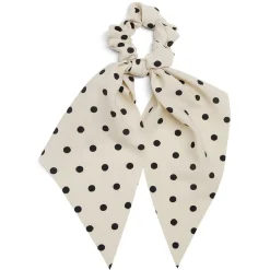 Gifi Beauté^Chouchou foulard noir motif floral marron