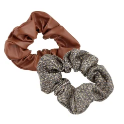 Gifi Beauté^Chouchou marron et cuivre x2