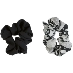 Gifi Beauté^Chouchou noir et gris motif serpent x 2
