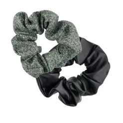 Gifi Beauté^Chouchou noir et vert x2