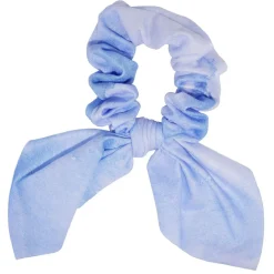Gifi Beauté^Chouchou ruban court bleu effet délavé blanc Ø8xL17cm