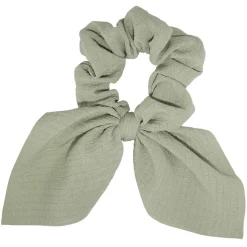 Gifi Beauté^Chouchou ruban court vieux vert effet quadrillé Ø8xL17cm