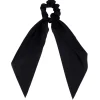 Gifi Beauté^Chouchou ruban long noir effet satiné Ø7xL25cm