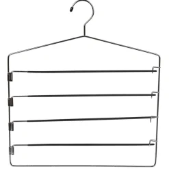 Gifi Rangement|Cintre 4 pantalons en métal noir