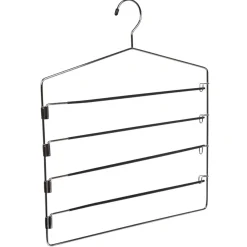Gifi Rangement|Cintre 4 pantalons en métal noir