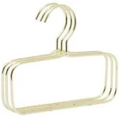 Gifi Rangement|Cintre accessoire métal jaune doré x3