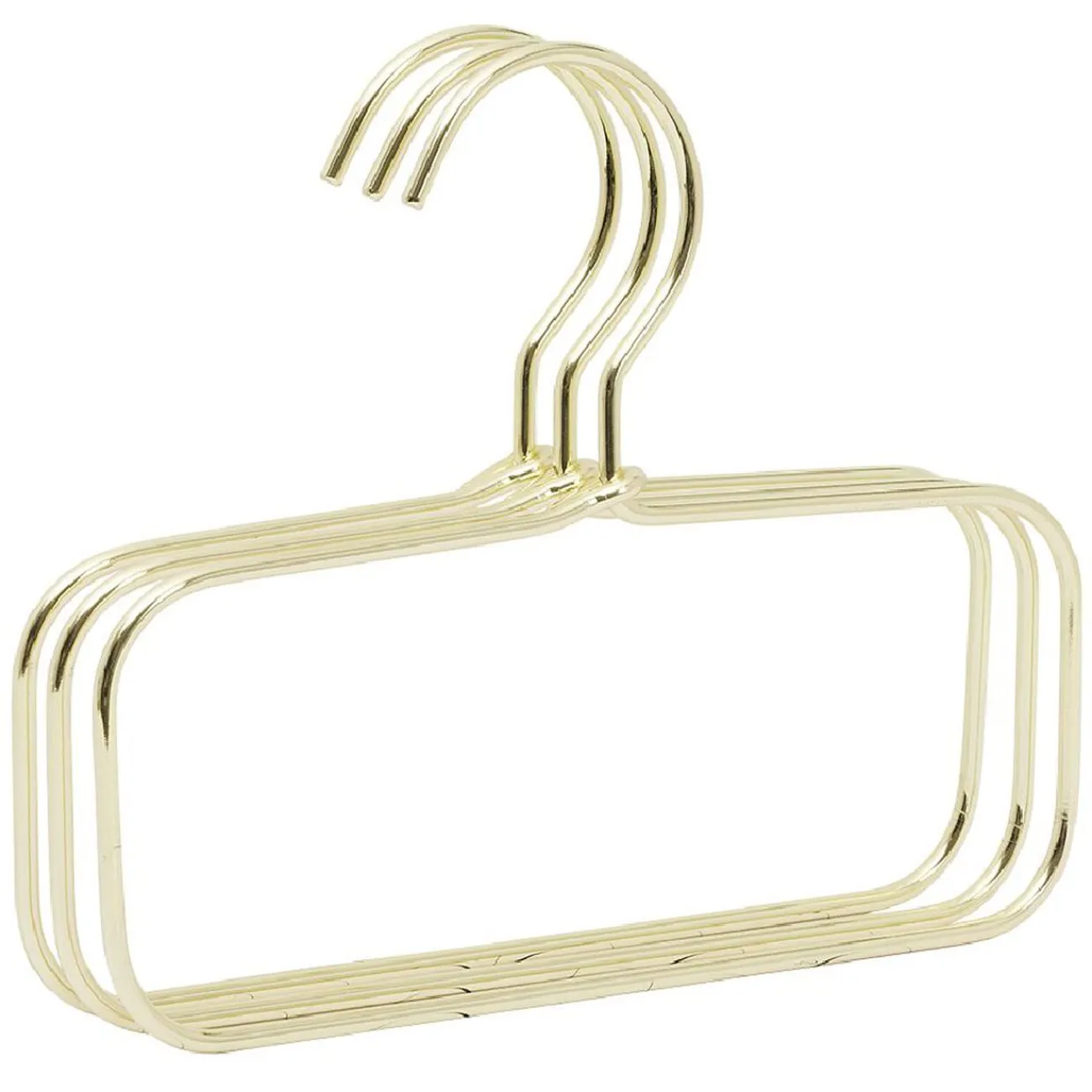 Gifi Rangement|Cintre accessoire métal jaune doré x3