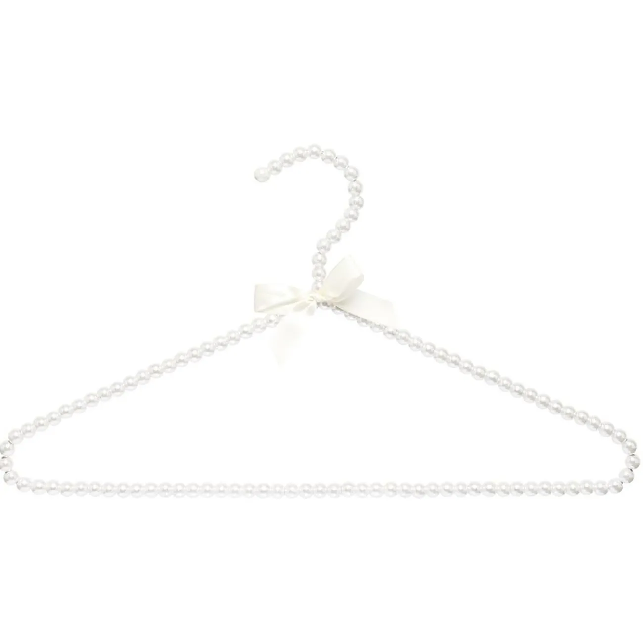 Gifi Rangement|Cintre blanc déco perles x2