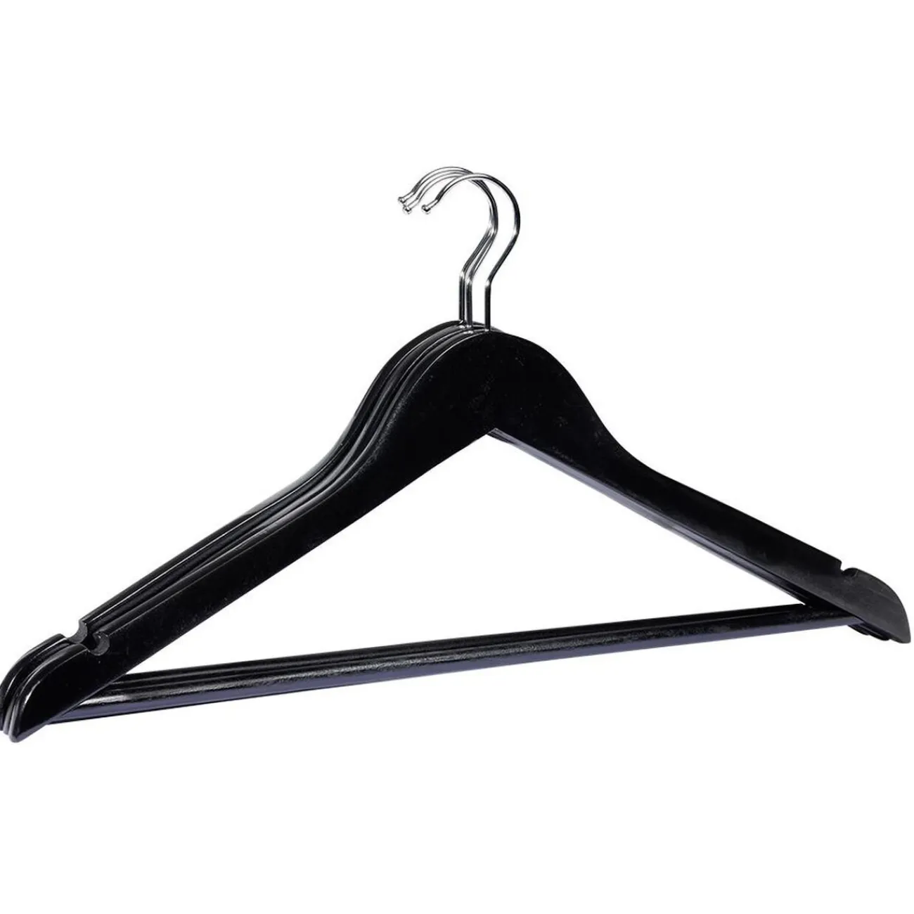 Gifi Rangement|Cintre bois noir x3