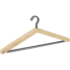 Gifi Rangement|Cintre en bambou et métal x3 - L44,5xH18,5cm