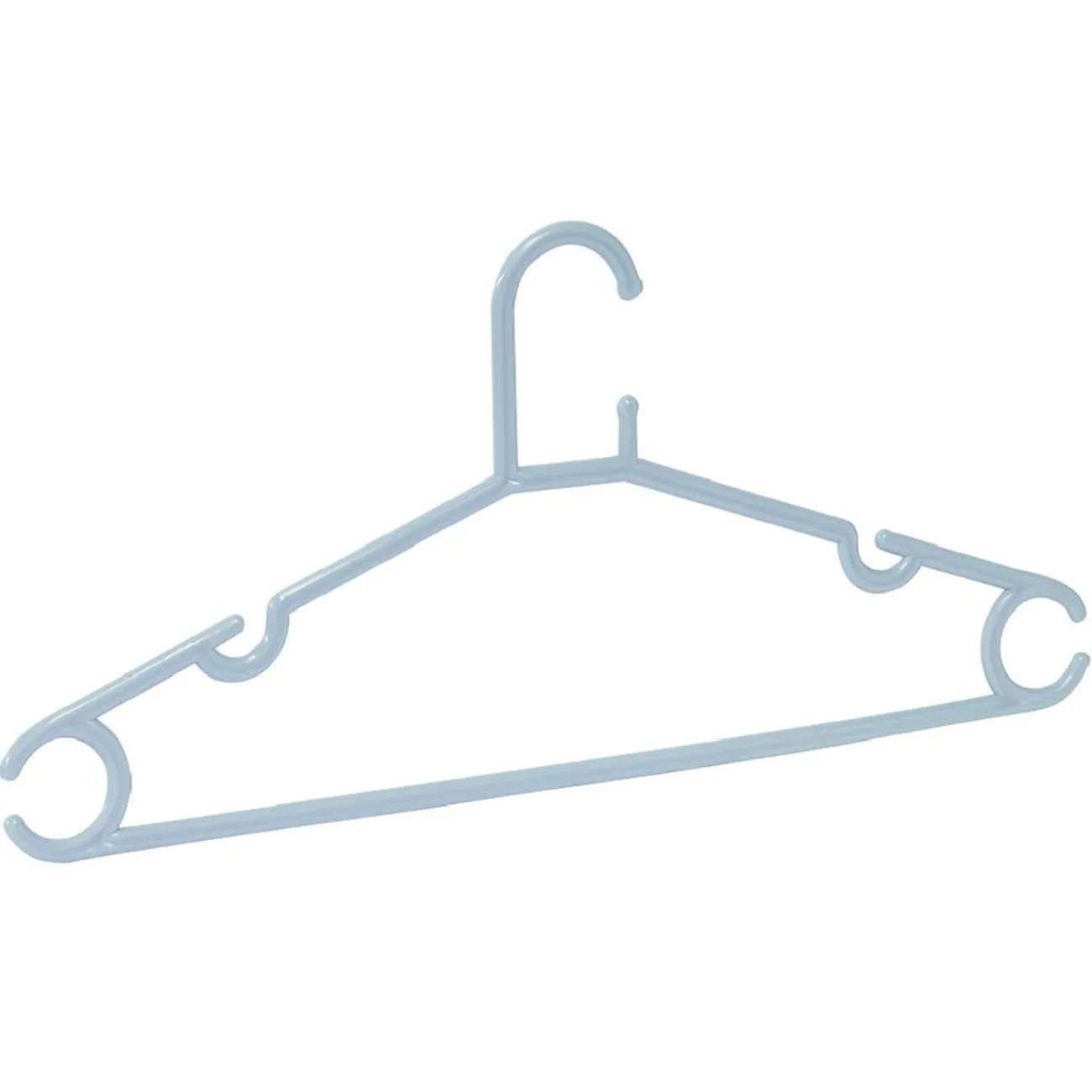 Gifi Rangement|Cintre en plastique bleu x5 - L38,5xH17cm