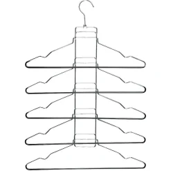 Gifi Rangement|Cintre gain de place pour chemises en fer et pvc noir