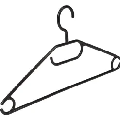 Gifi Rangement|Cintre noir à crochet rotatif x10