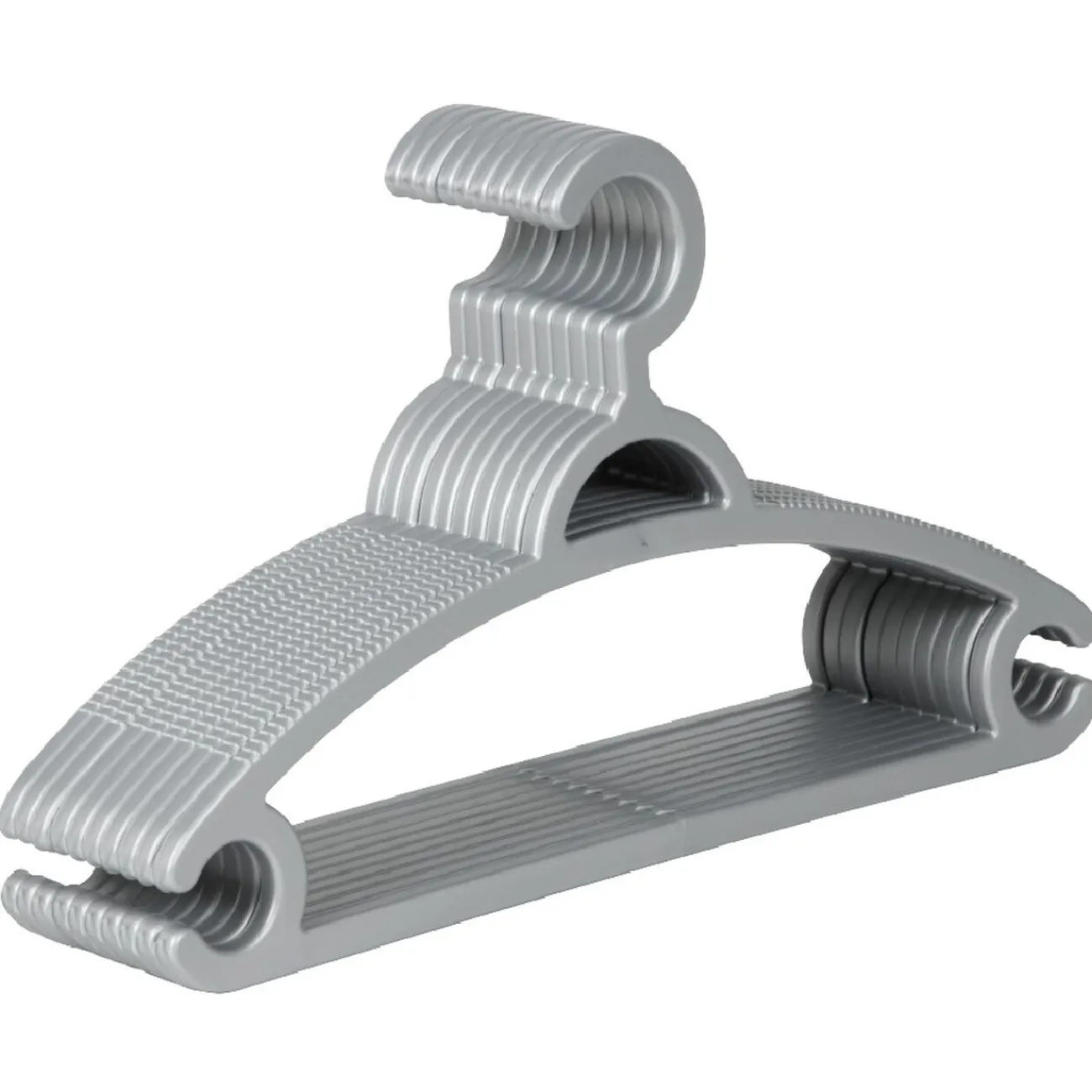 Gifi Rangement|Cintre plastique gris x10