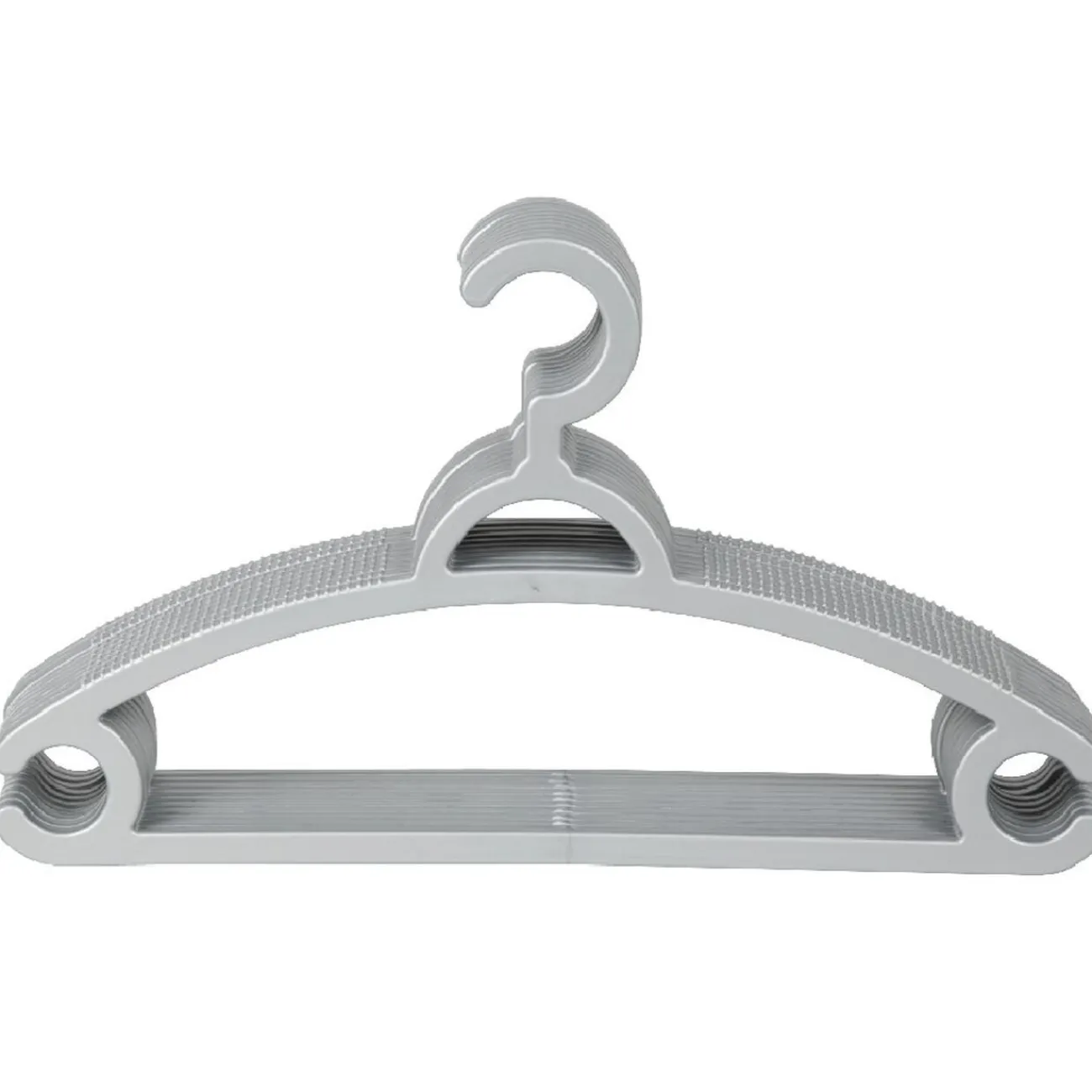 Gifi Rangement|Cintre plastique gris x10