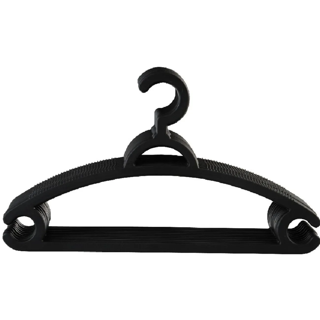 Gifi Rangement|Cintre plastique noir x10