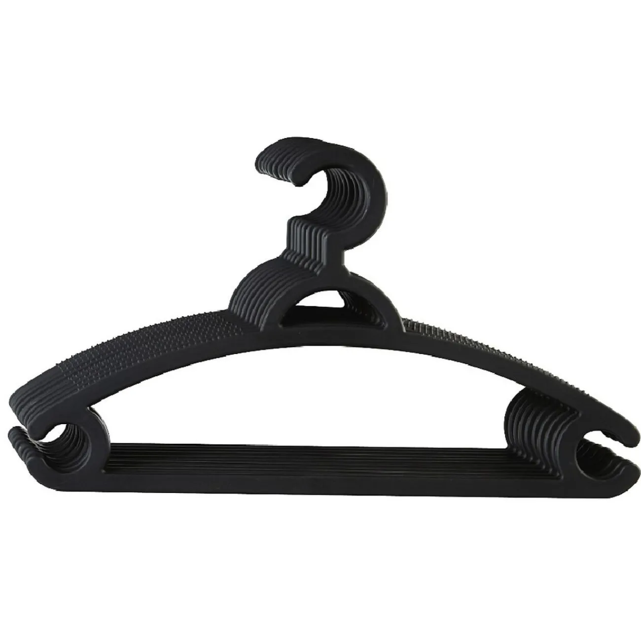 Gifi Rangement|Cintre plastique noir x10