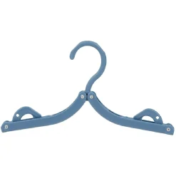 Gifi Rangement|Cintre pliable bleu blanc et gris x3