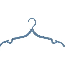 Gifi Rangement|Cintre pliable bleu blanc et gris x3