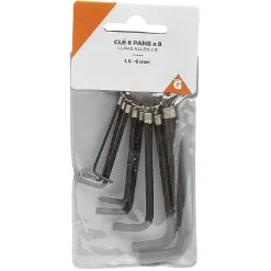 Gifi Outils Bricolage^Clé hexagonale 6 pans x8