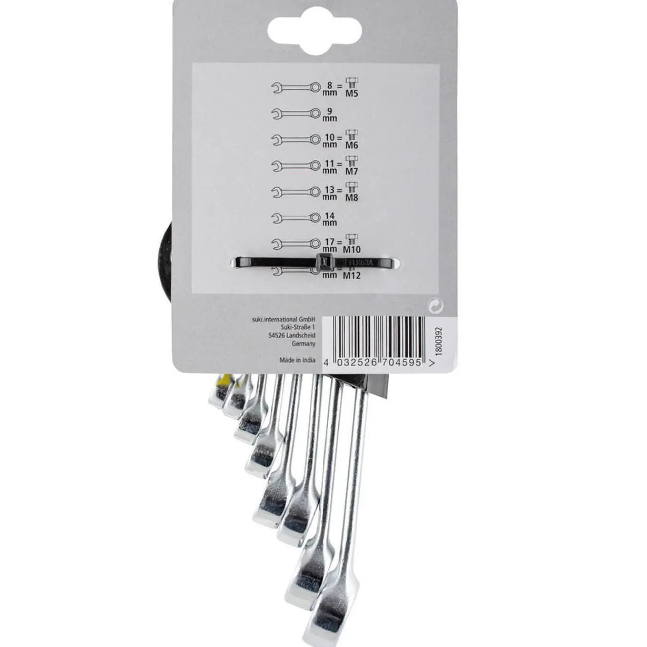 Gifi Quincaillerie^Clé mixte Suki à oeil et fourche 8-19mm 8 pièces