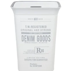 Gifi Rangement|Coffre à linge 60 L blanc et gris