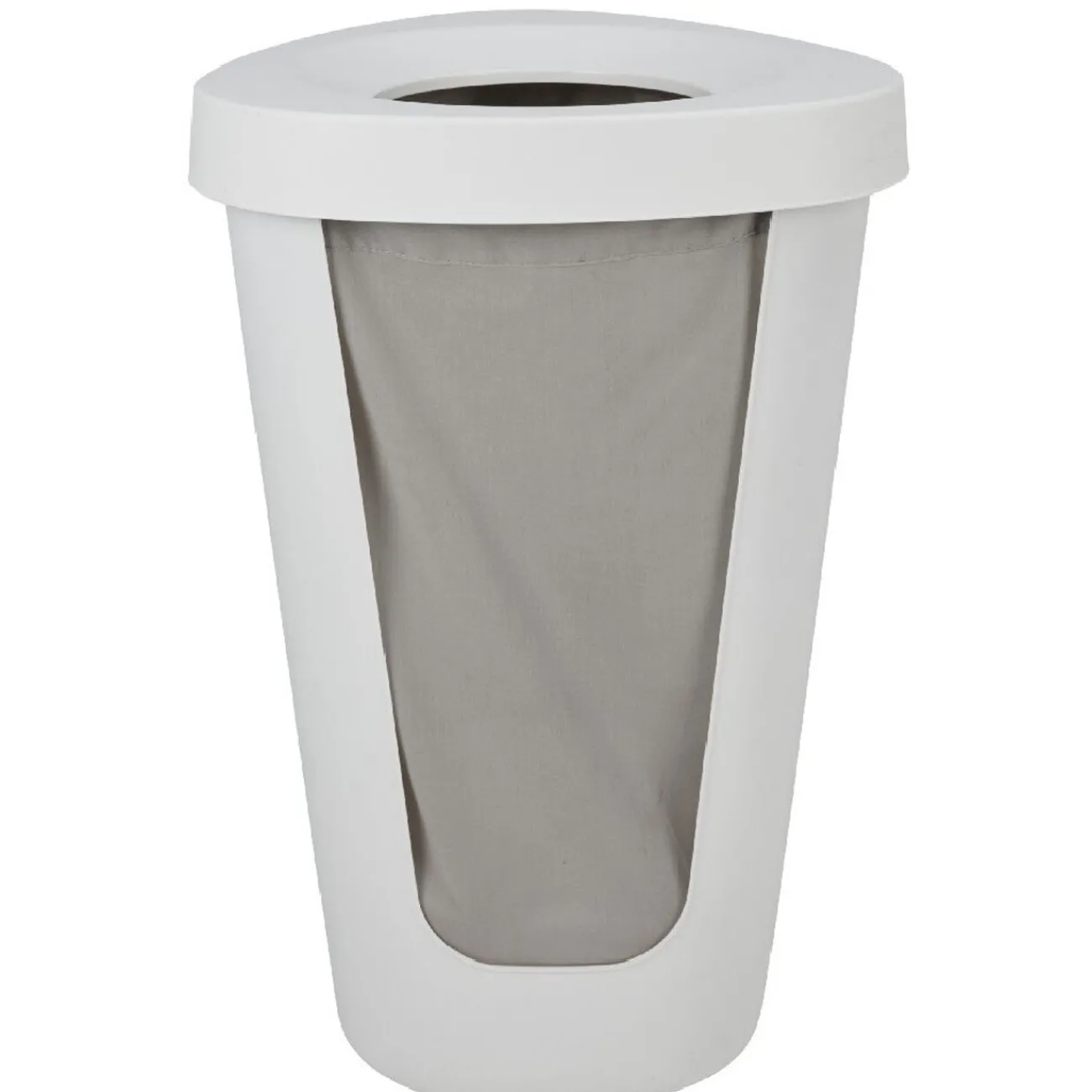 Gifi Entretien Du Linge|Coffre à linge 50 L blanc et gris