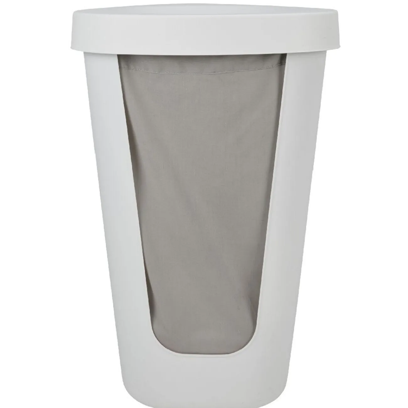 Gifi Entretien Du Linge|Coffre à linge 50 L blanc et gris