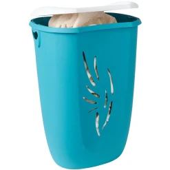 Gifi Entretien Du Linge|Coffre à linge Flora 40 L bleu