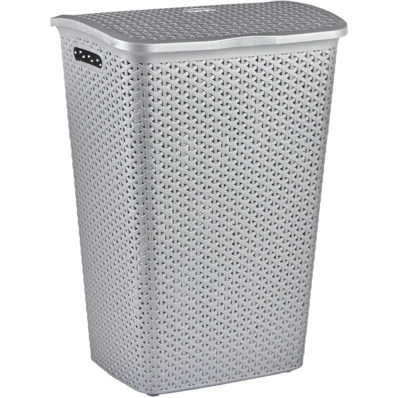 Gifi Entretien Du Linge|Coffre à linge gris argent 55 L