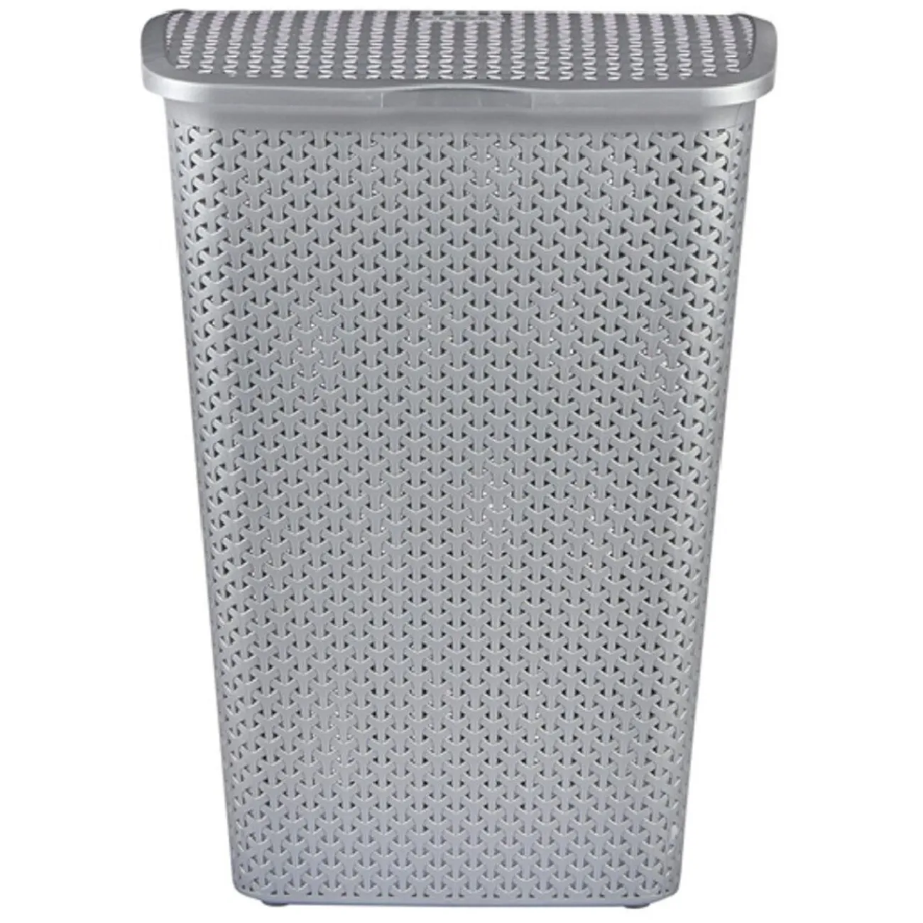 Gifi Entretien Du Linge|Coffre à linge gris argent 55 L