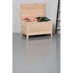 Gifi Rangement|Coffre bois pin massif à monter soi-même grand modèle