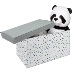 Gifi Rangement|Coffre de rangement en tissu gris