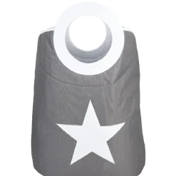 Gifi Rangement|Coffre pliable gris étoile blanche