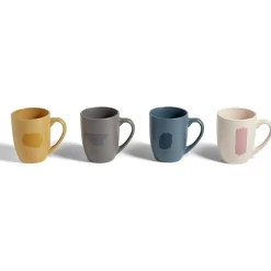 Gifi Coffret 4 mug faïence 35cl