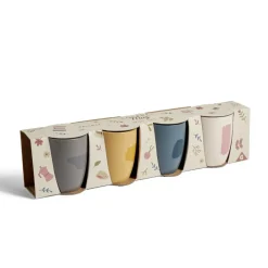 Gifi Coffret 4 mug faïence 35cl