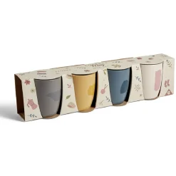 Gifi Coffret 4 mug faïence 35cl