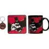 Gifi Coffret cadeau Batman Comics mug sous-verre porte-clé rouge noir 3pcs