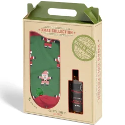 Gifi Bien-Être^Coffret cadeau Noël homme Xmas Collection gel douche et chaussettes