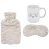 Gifi Bien-Être^Coffret cocooning 3 pièces bouillotte masque yeux et mug rose