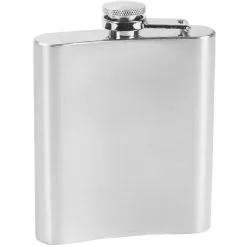 Gifi Coffret flasque whisky argentée shooters et entonnoir 20 cl