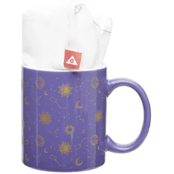 Gifi Coffret mug 330ml et tote bag signe du zodiaque blanc et violet