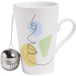 Gifi Coffret mug XL en porcelaine avec cuillère